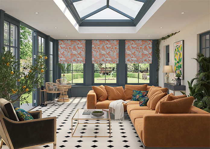 Caicos, Mandarin - Roman Blind - Image 8